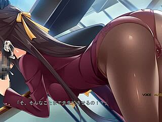 Oh gosh, I-I mean, this Chikan Ochi thing with Shinri Counselor Meika no Shinryou Kiroku, like Natsumi 01 in black stockings... wait, blowjob? Uh, nevermind!