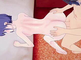 hayase yuuka and oki aoi have intense sex in blue archive hentai