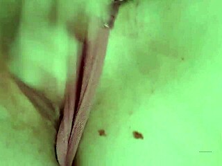 Blonde deepthroats dildo making her shaved pussy wet with toys