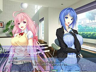 Akumeru family - yunagi route part 2 - relaxing massage in the pool