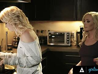 Stacked Blonde Fucks Wife Hard After Alien Talk on Girlsway