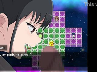 In the nympho village, the cute student Tamami dives into muff diving with the group.