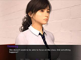 let's play nudist school part 9 on a date with lena at the beach, involving handjob and shaved pussy.