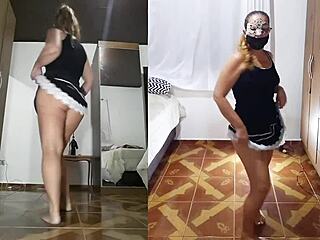 Homemade anal video with lingerie and toys