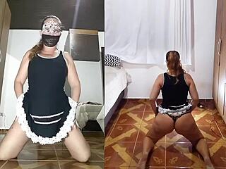 Homemade anal video with lingerie and toys