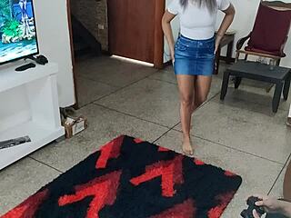 playing games while sneaking around with my innocent visitor