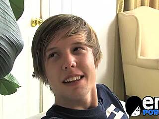 super hot twinks atlanta and kaiden swap hard cocks in wild bedroom action.