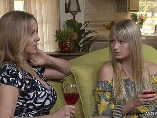 julia ann and scarlett sage dive into steamy lesbian licks