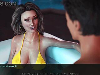 Hey, wanna see Sam’s sweet kisses in this 3D porn game?