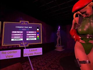 Cammy White Rides Cock In Virtual Reality Cosplay Game