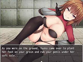 Tower of Alfimia Part 2: Femdom Handjob with Tits Teasing