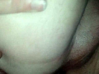 Hot wife pegs husband's tight ass.