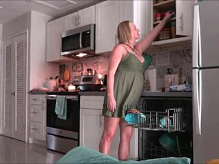 Step mom Brianna Beach grills daughter's Tinder date. Things heat up with Alex Adams.