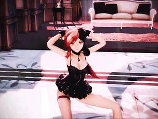 neo rwby mmd in lingerie animation