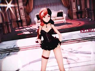 neo rwby mmd in lingerie animation