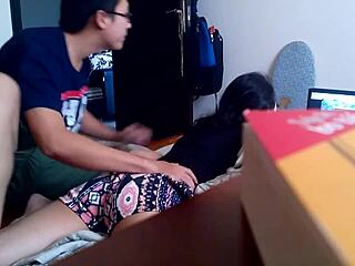 Vietnamesisk BF skjult kamera fanger private stunder