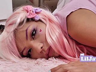 lonely man uses asian freeuse doll sami parker for stretching