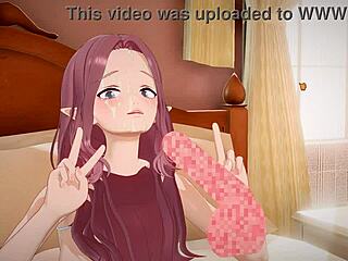 perverted guy toys with cute girl