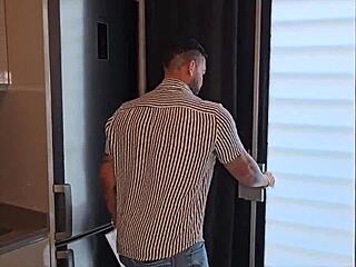 this new tenant is ready to fuck for the first time.