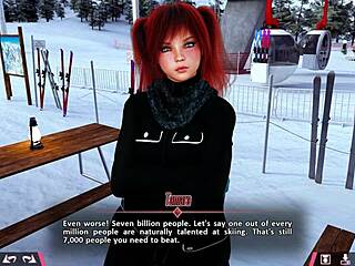 double homework with hot redhead teens in sex game!