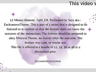 The femdom gives JERK OFF INSTRUCTIONS in this domination session, part 6 of 12