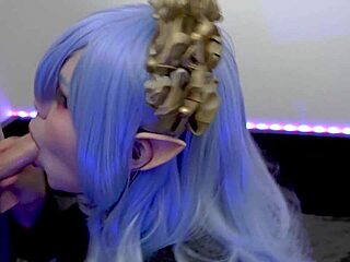 Goth Elf Furiyssh Gives Blowjob. Young And Curvy.