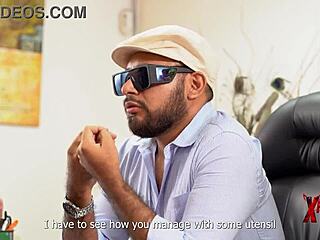 Venezuelan Brunette with Big Tits Rides in Casting Interview