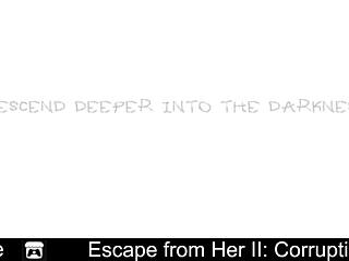 I play escape from her ii corruption game with tickling and bondage