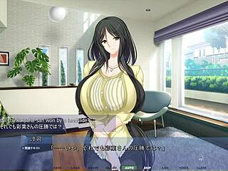 In Akumeru Family Iroha Route Part 3, the hentai milf masturbates during the photo shoot!
