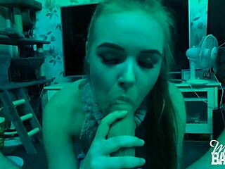 Sucking Monster Cock While Touching Myself In The Dark