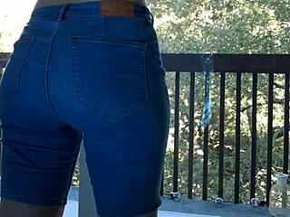 a horny teen milf asks to check her ass in homemade video