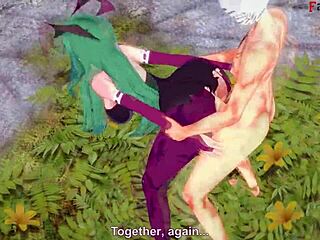 Oh god, Morrigan's getting pounded hard in this halloween hentai special on sheer fantasyking3, all see-through and wild.