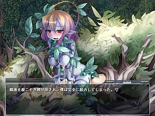 dryad emerges from the game in hentai anime fantasy adventure