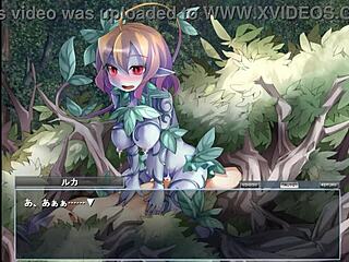 dryad emerges from the game in hentai anime fantasy adventure