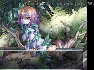 dryad emerges from the game in hentai anime fantasy adventure