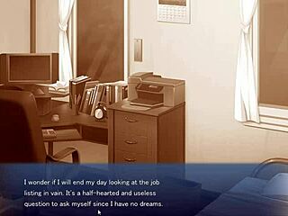 having sex with your colleague in this hentai game part 1