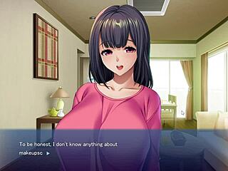 having sex with your colleague in this hentai game part 1