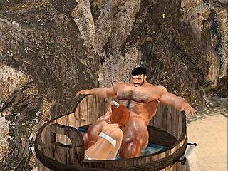 Handsome Cam Heyward Gets Steamy Blowjob at Spa