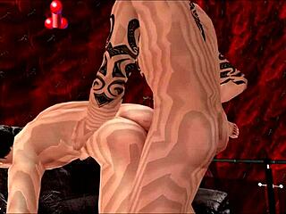 Intense anal pounding with Spanish moans in 3D porn