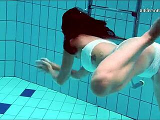 Nata The Hot Hungarian Babe Swimming In Pool