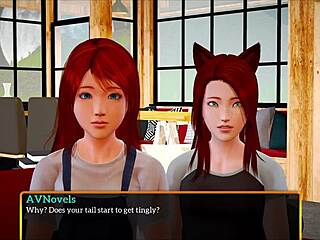 In MY NEW FAMILY 388, the teen 18+ with BIG TITS plays a game with the MILF