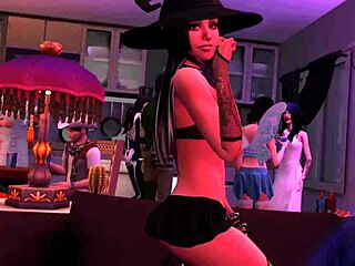 Jozie Dark Halloween Tease in Sims 4!