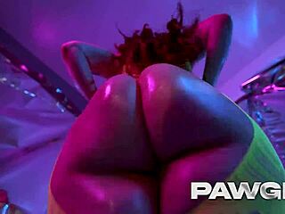 Redhead pawg feels intense thrill getting oiled and fucked by monster big black cock