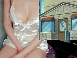 Busty Waitresses In Cosplay Heat Up Clients In Hentai Hitozuma Episode 1