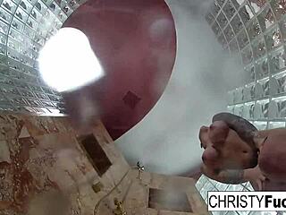 hot shower bts fun with christy dahlia and ivan in lesbian oral