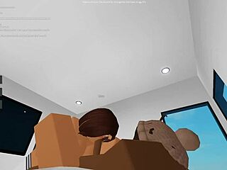 feeling the thrill of her first time, this brunette amateur rides a monster cock, sucking and bending over in pure ecstasy.