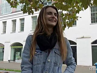 german scout got extrem skinny adelle to fuck hard till her eyes rolled at street pickup