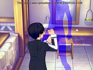 Kirito Gets Handjob In Sword Art Online.