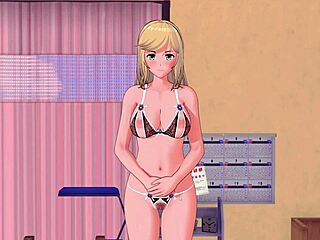 金髪がプールで踊るHS家庭教師パート2完全プレイ！