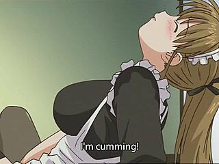 Cute maid in stockings gets wild in uncensored hentai